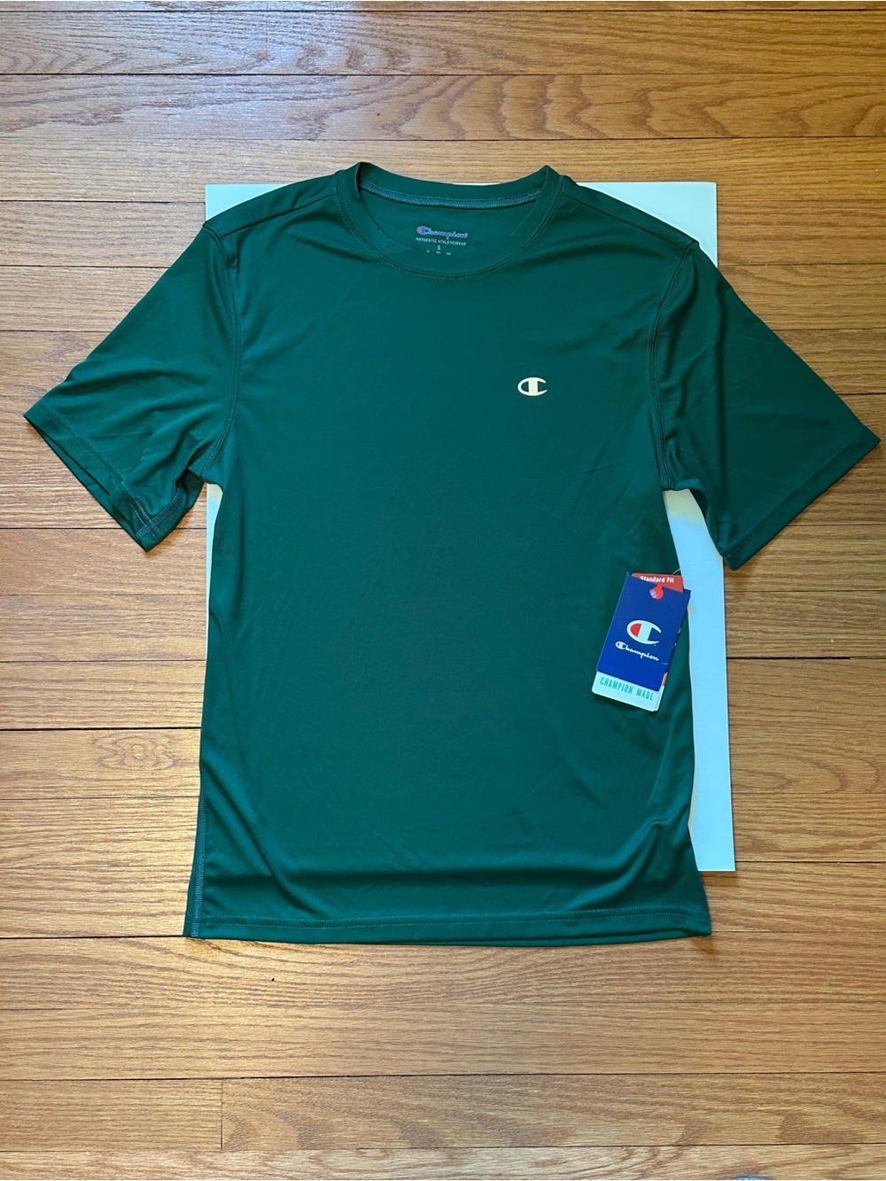 Champion Men's Dark Green Short Sleeve Performance Tee
